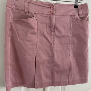 Pink jeans skirt